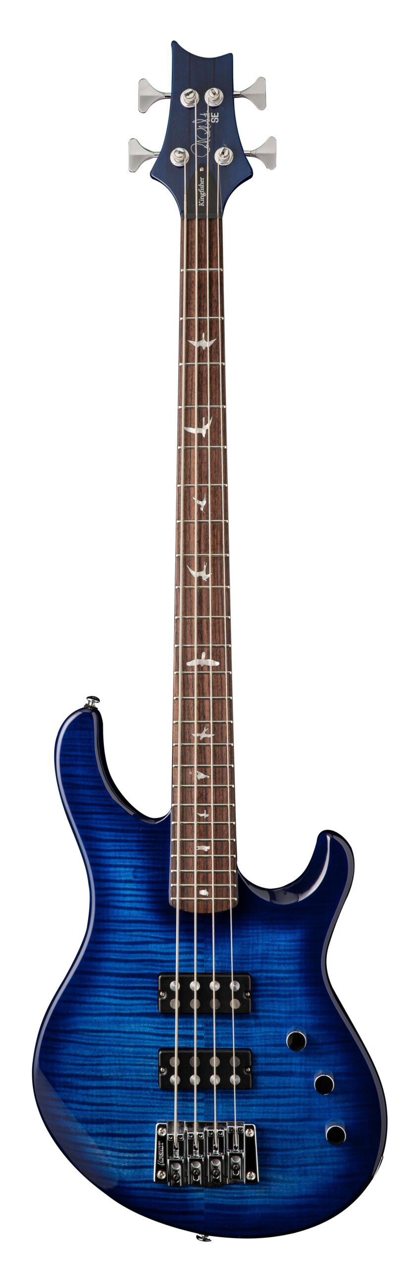 PRS SE Kingfisher Bass Guitar – Faded Blue Wrap Around Burst