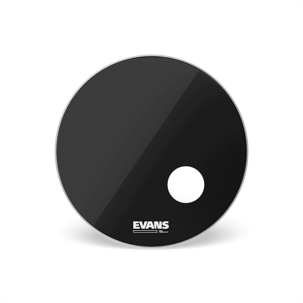 Evans EQ3 22" Smooth Black Bass Drumhead